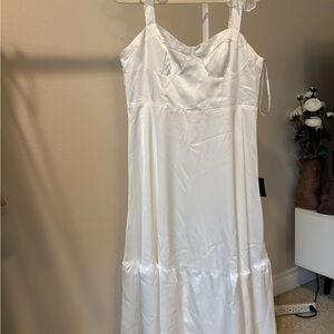 Lulu's Ivory Sleeveless Dress
